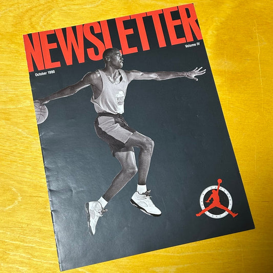 Rare Promotional Original October 1990 "Flight Club" MJ Newsletter