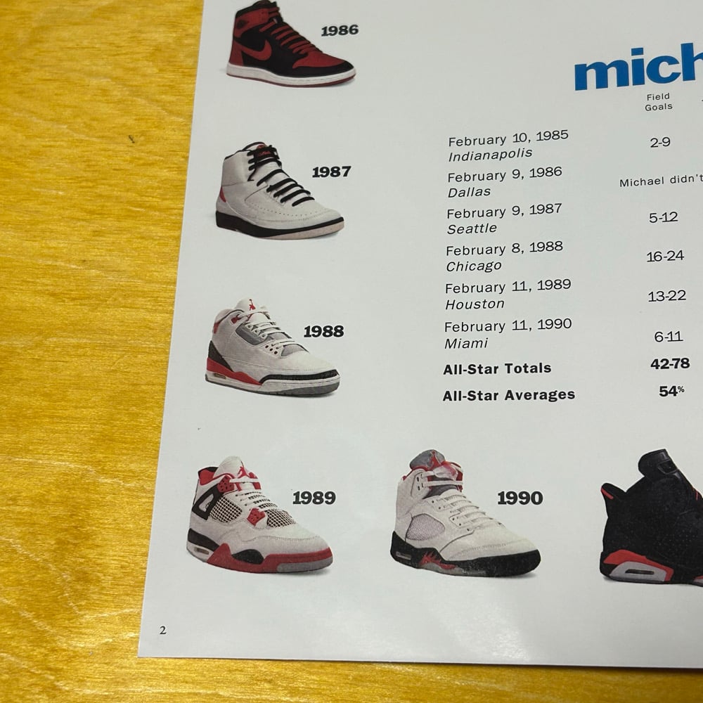 Rare Promotional Original 1991 February "Flight Club" MJ Newsletter