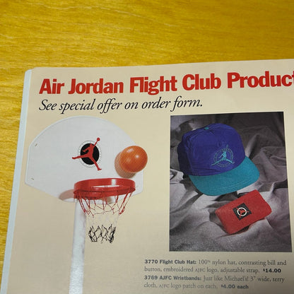 Rare Promotional Original 1991 February "Flight Club" MJ Newsletter