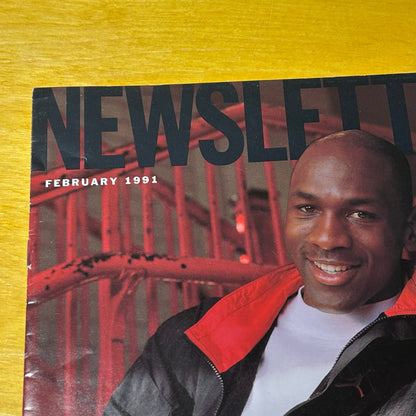 Rare Promotional Original 1991 February "Flight Club" MJ Newsletter