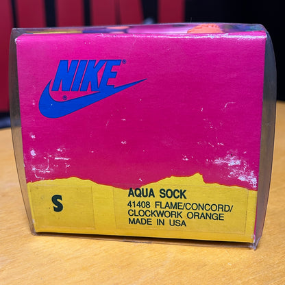 Deadstock Brand New Original 1990 Aqua Sock (Blue/Orange) Small