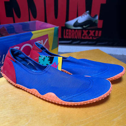 Deadstock Brand New Original 1990 Aqua Sock (Blue/Orange) XL