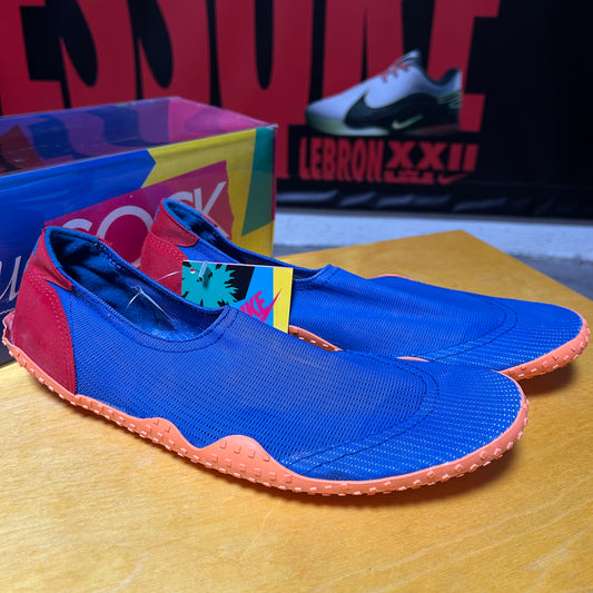 Deadstock Brand New Original 1990 Aqua Sock (Blue/Orange) XL
