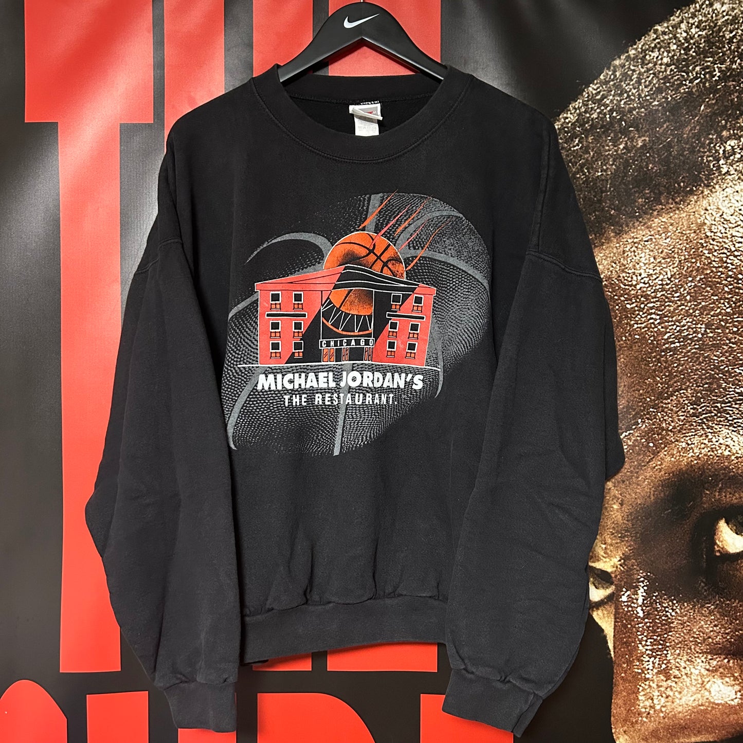 Rare Original Early 90s Michael Jordans Restaurant Crewneck