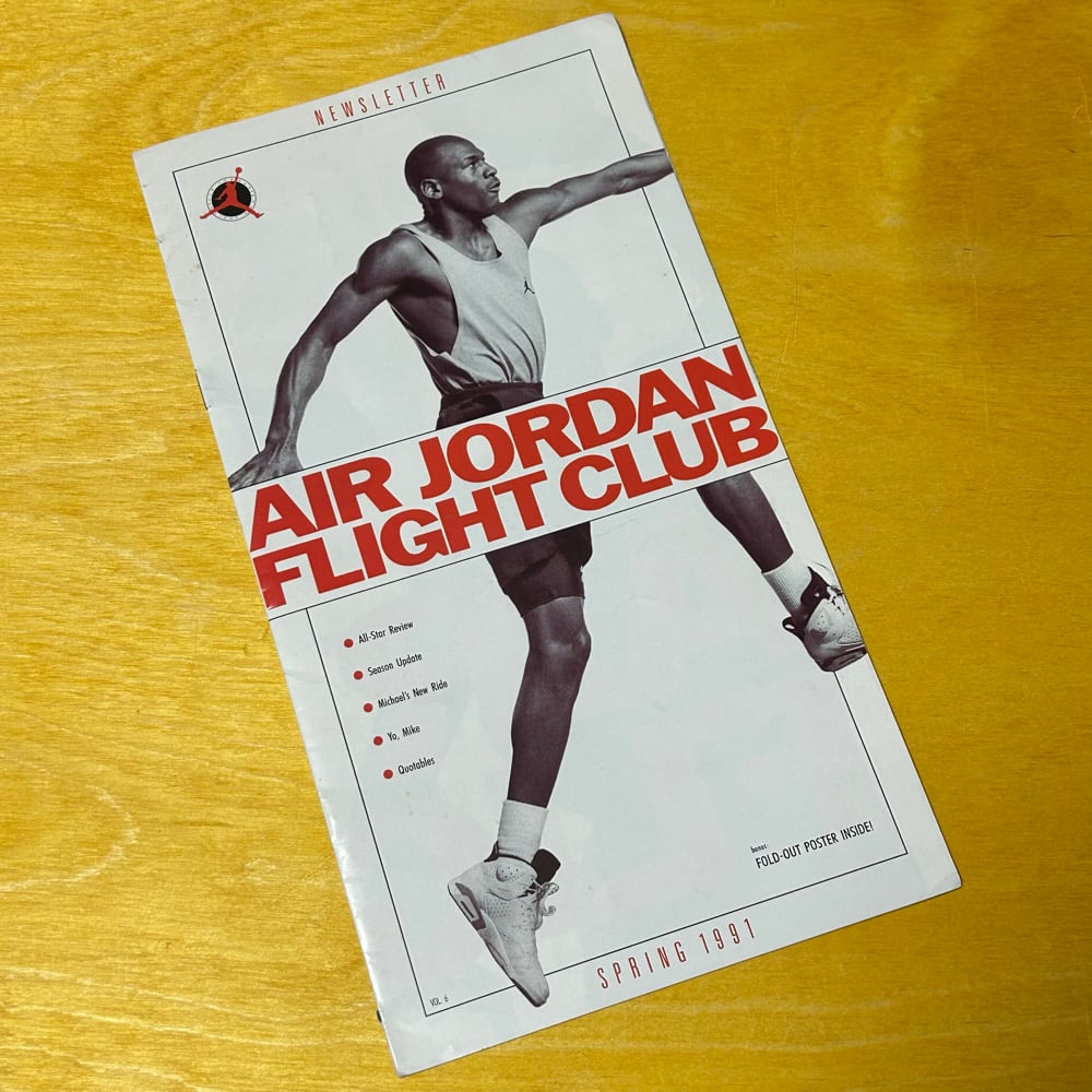 Rare Original Promotional Spring 1991 "Flight Club" MJ Newsletter