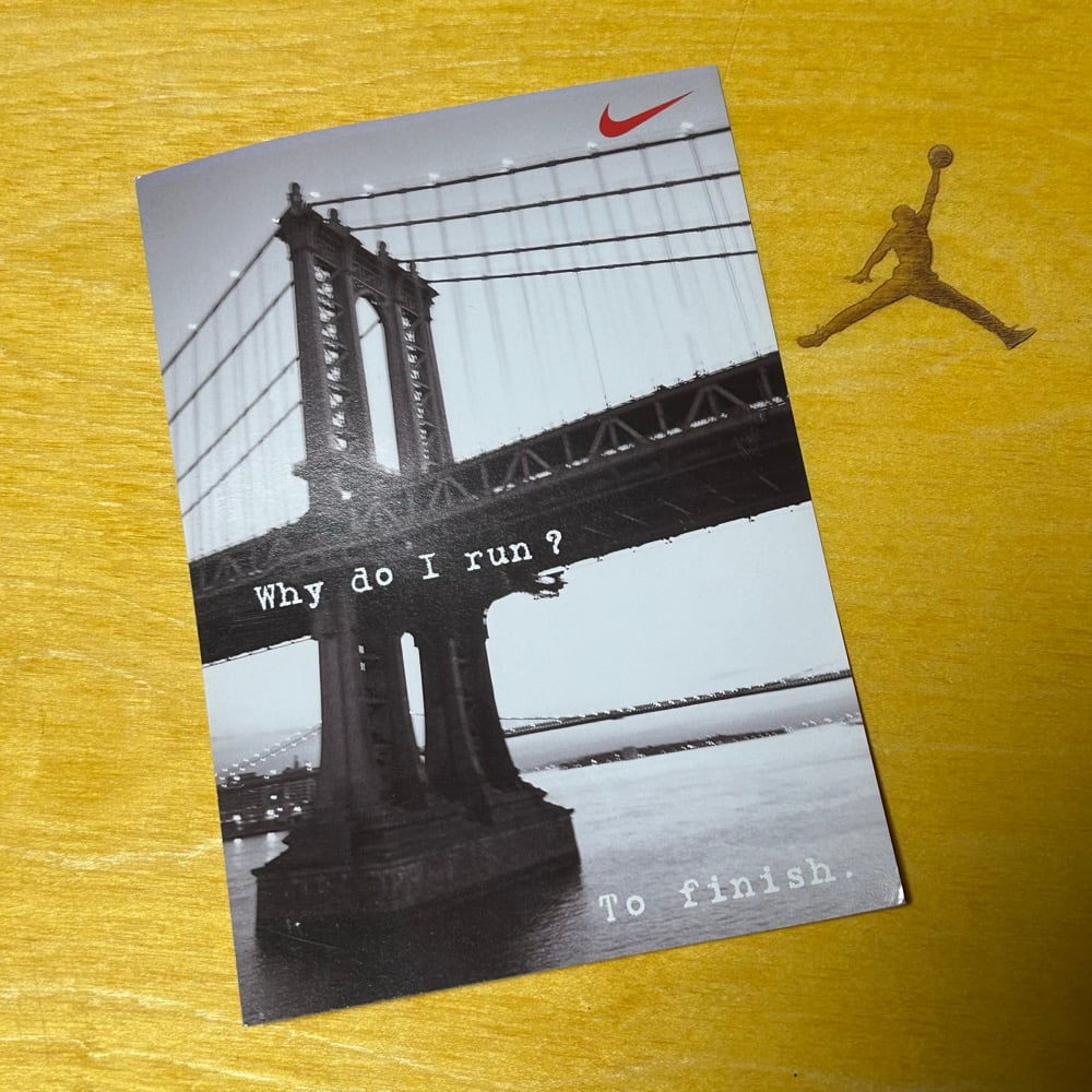 Promotional Rare NYC Run Postcard