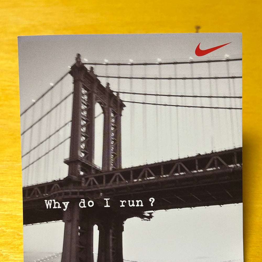 Promotional Rare NYC Run Postcard