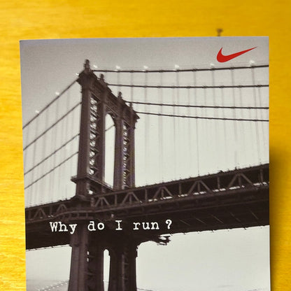 Promotional Rare NYC Run Postcard