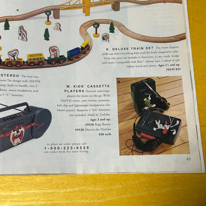 Rare Original 1996 "Space Jam" Warner Bros. Collection Magazine