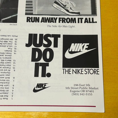 Rare Original 1989 Promotional Prefontaine Classic Program Magazine