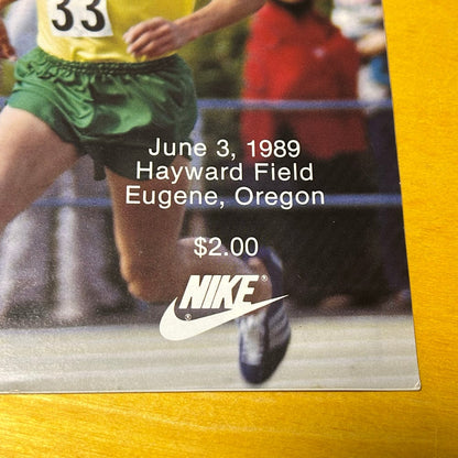 Rare Original 1989 Promotional Prefontaine Classic Program Magazine