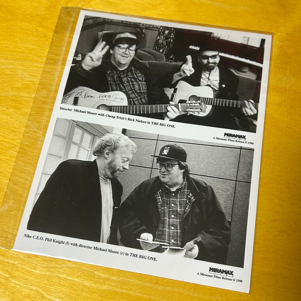 Promotional Phil Knight Michael Moore Photo