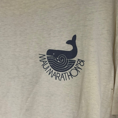 Rare Original 1981 Promotional "Maui Marathon" Tee