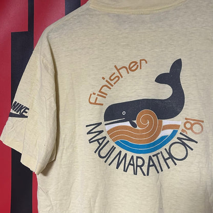 Rare Original 1981 Promotional "Maui Marathon" Tee