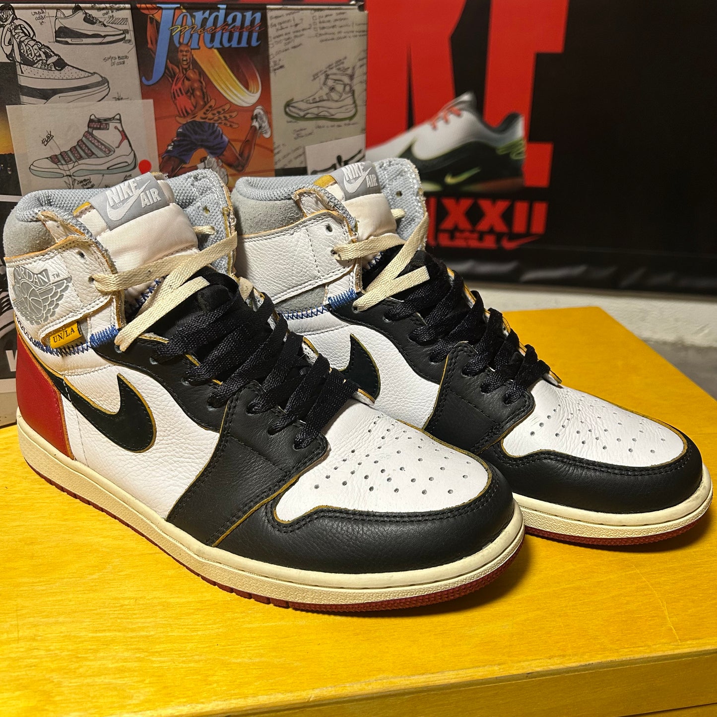 2018 Jordan 1 Hi OG Union "Black Toe"