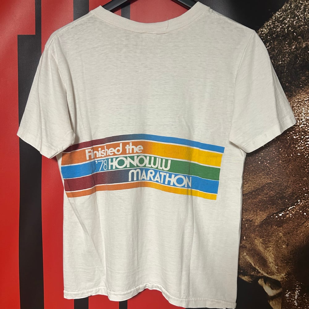 Grail Original 1970s "Pinwheel" Honolulu Marathon Tee