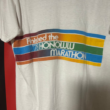 Grail Original 1970s "Pinwheel" Honolulu Marathon Tee
