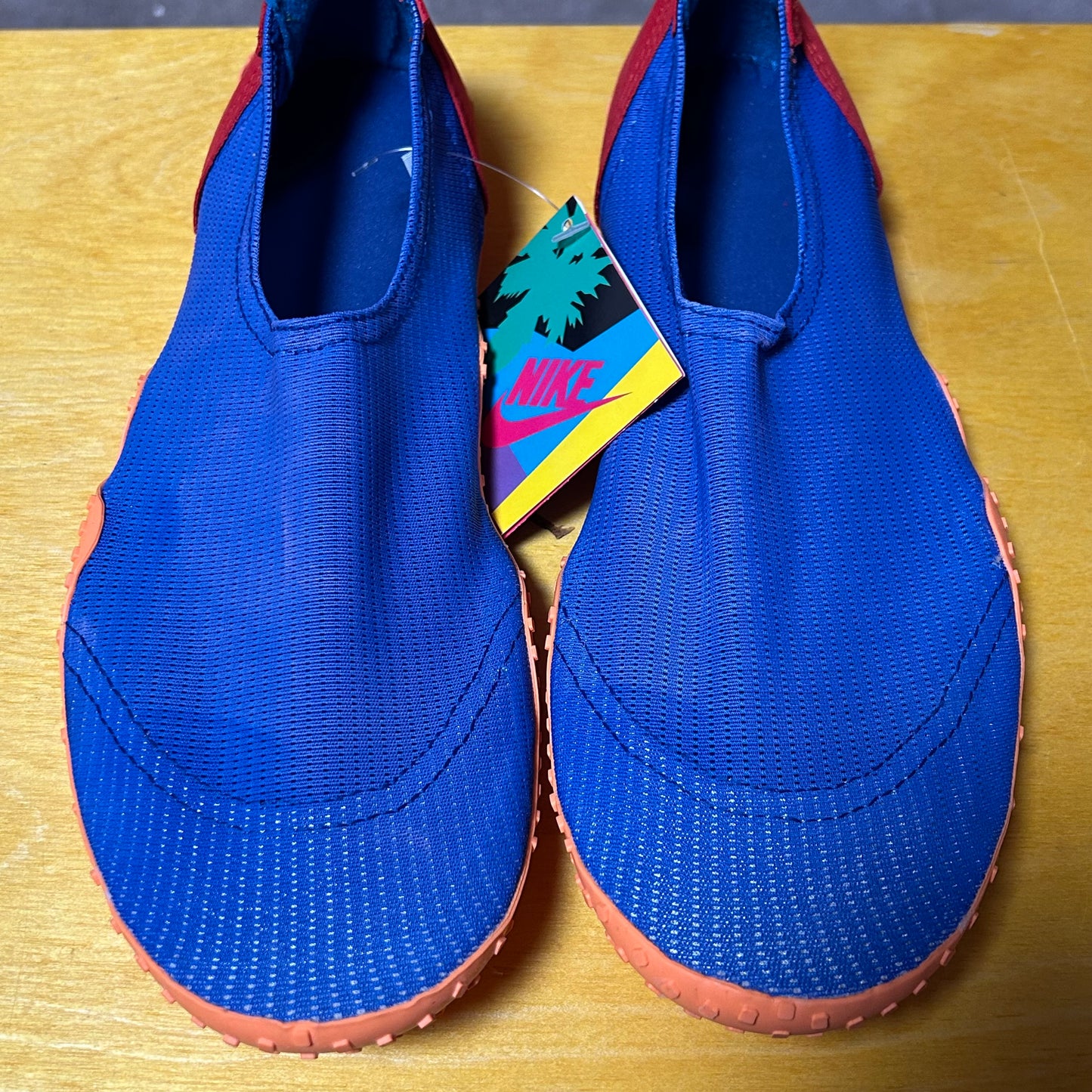 Deadstock Brand New Original 1990 Aqua Sock (Blue/Orange) XL