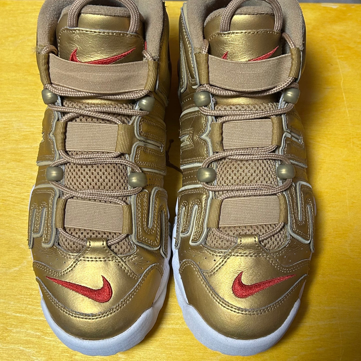 2017 Supreme Collaboration Uptempo Gold