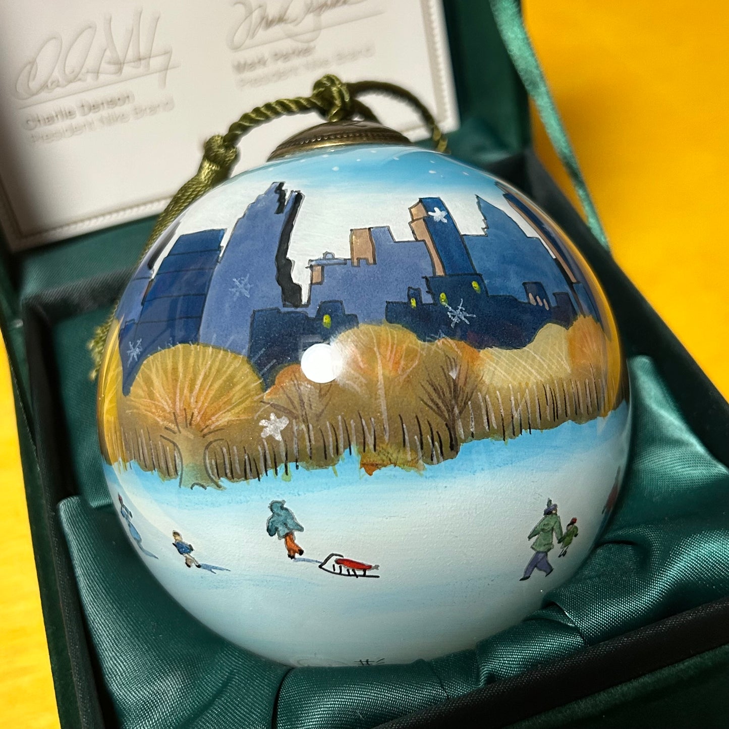 Rare Brand New Promotional Internal 2005 Mark Parker Company Christmas Ornament (Matching set)