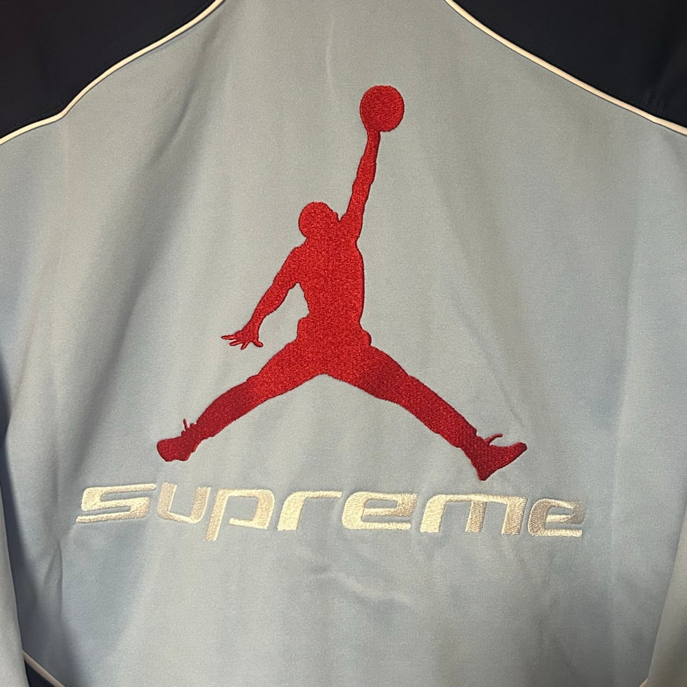 Brand New Sample tgged Collaboration Supreme Track Jacket