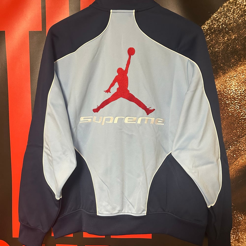 Brand New Sample tgged Collaboration Supreme Track Jacket