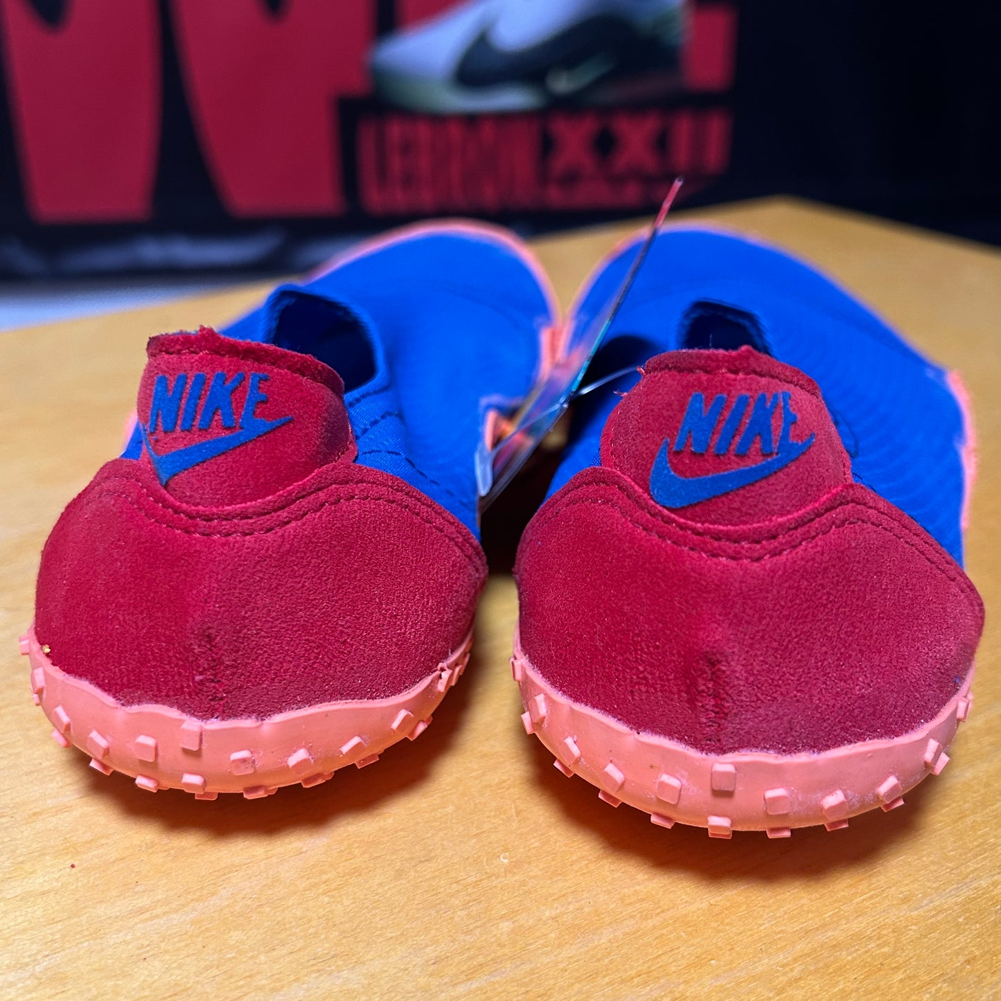Deadstock Brand New Original 1990 Aqua Sock (Blue/Orange) Medium