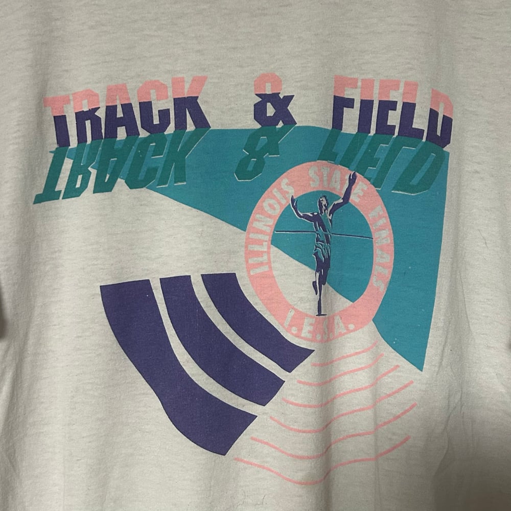 Original Early 90s Illinois State Track And Field Finals Tee