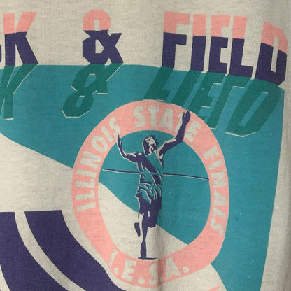 Original Early 90s Illinois State Track And Field Finals Tee