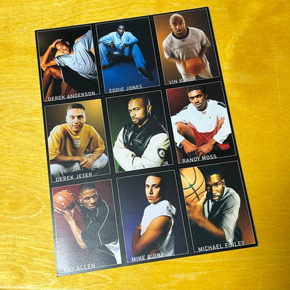Rare Promotional Early 2000s Uncut Jordan Sponsored Athletes Trading Cards