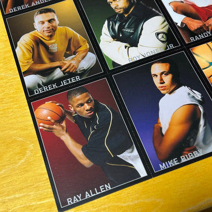 Rare Promotional Early 2000s Uncut Jordan Sponsored Athletes Trading Cards