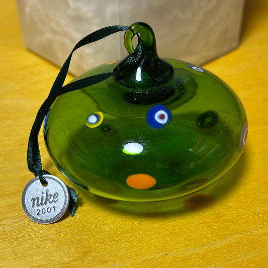 Rare Promotional Brand New 2001 Internal Company Gift Glass Blown Christmas Ornament