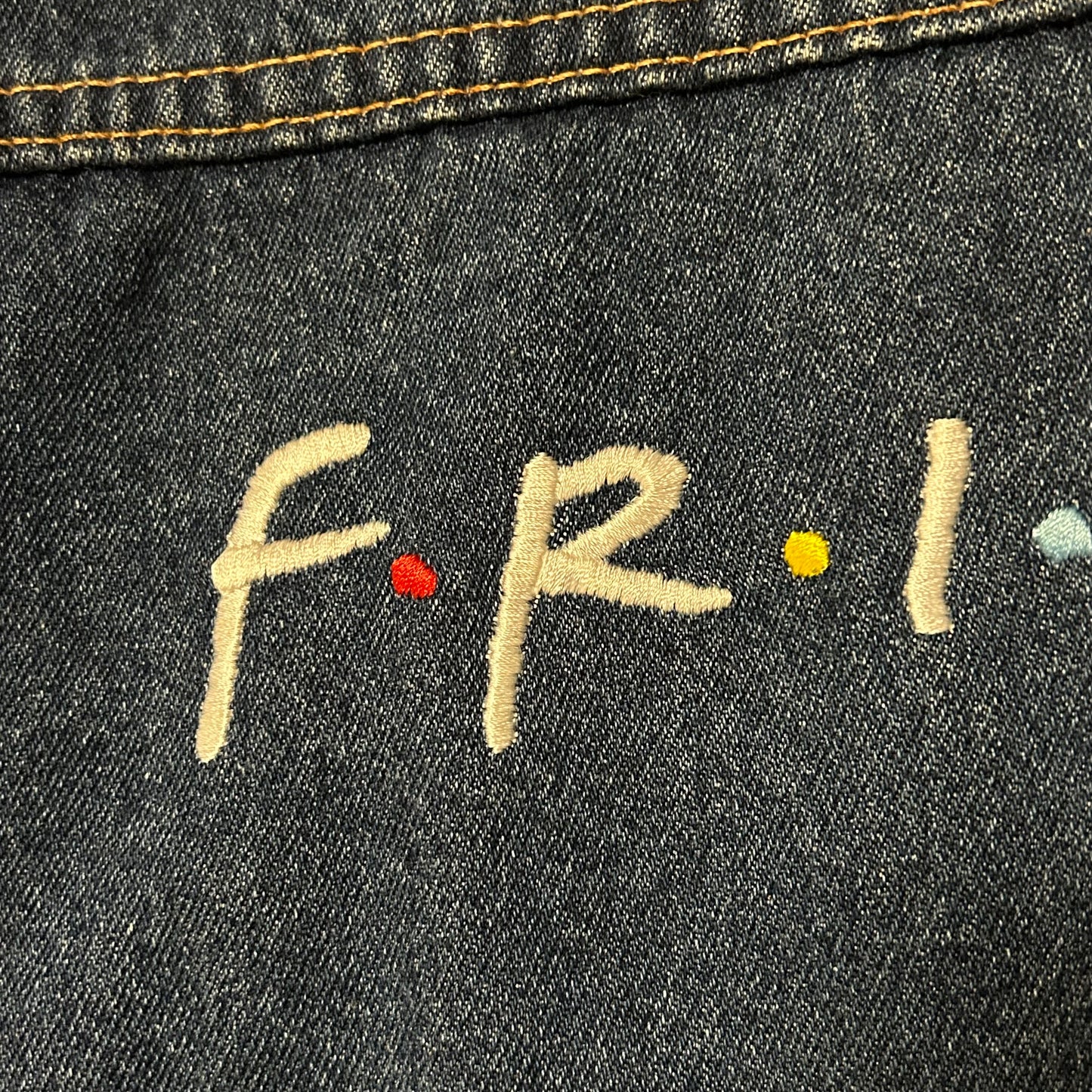 Insane Original 90s Promotional Cast & Crew “Friends” Denim Jacket
