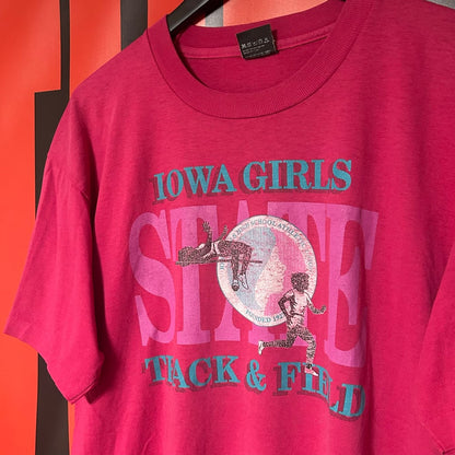 Original Early 90s Iowa Girls State Track & Field FInals Tee