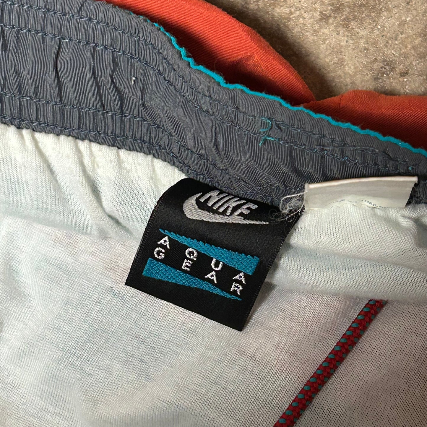 Rare Original 1990 Aqua Gear Shorts (Rust/Blue)