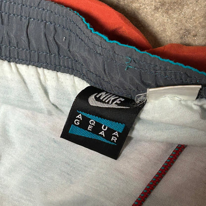 Rare Original 1990 Aqua Gear Shorts (Rust/Blue)