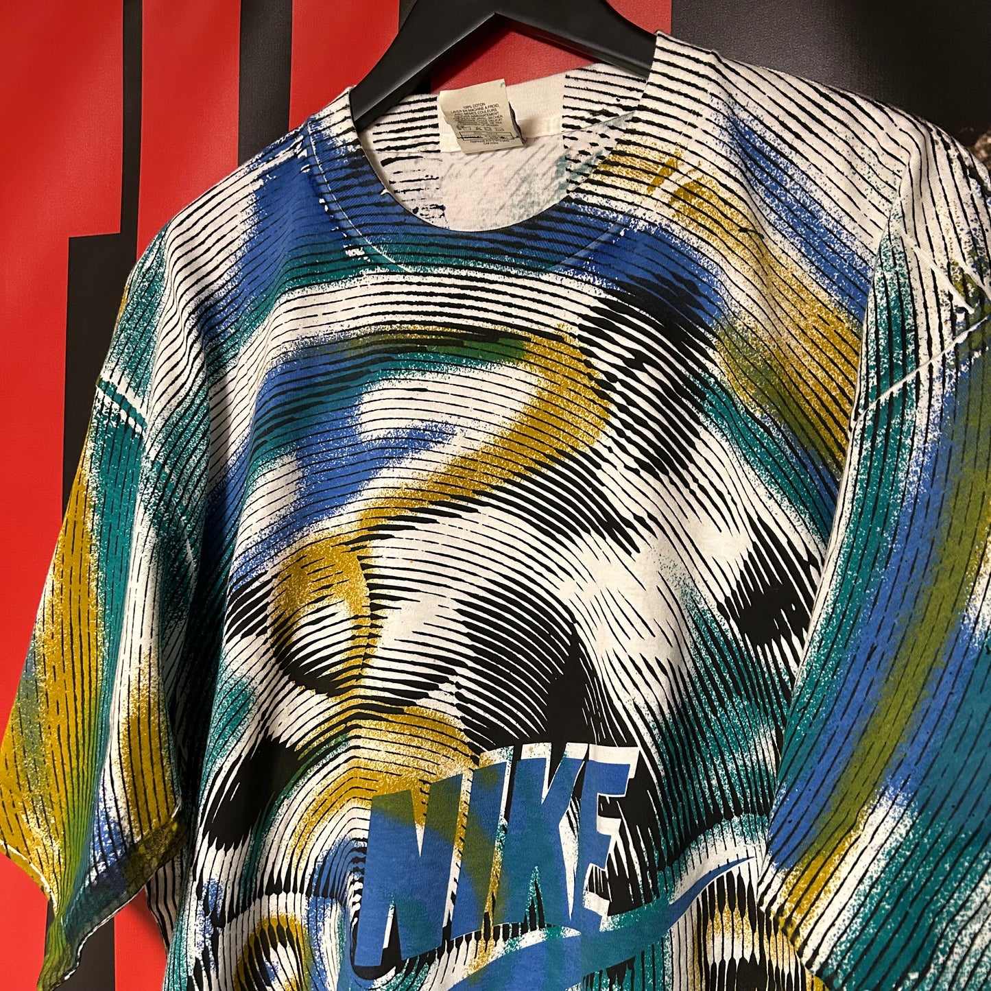 Nuts Brand New Original Early 90s AOP Soccer Sample Promo Tee