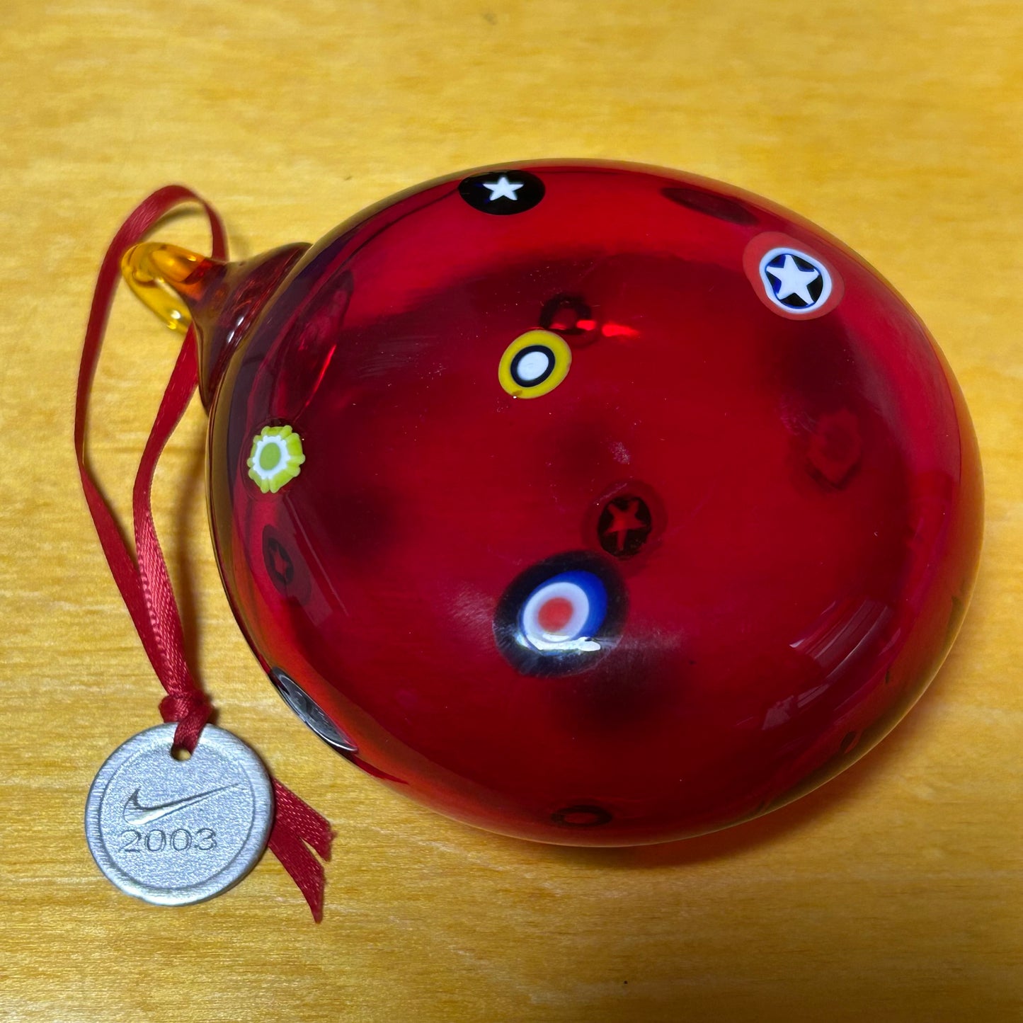 Rare Promotional 2003 Internal Company Gift Glass Blown Christmas Ornament