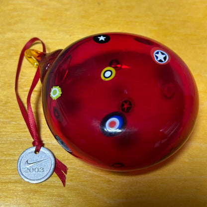 Rare Promotional 2003 Internal Company Gift Glass Blown Christmas Ornament