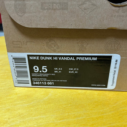 Rare 2008 Dunk Hi Vandal Premium