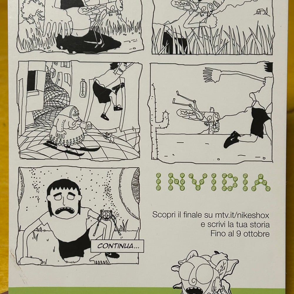 Rare Promotional Early 2000s Italian Shox Marketing Postcard