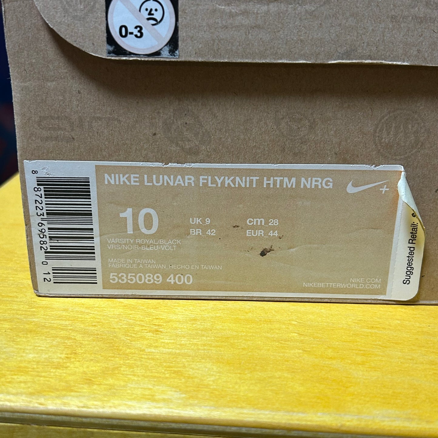 Deadstock Brand New 2012 HTM FlyKnit Lunar Blue Multi