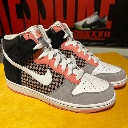 Rare Deadstock 2008 6.0 Houndstooth Brand New Dunk Hi