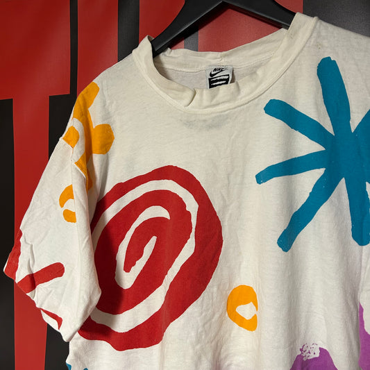 Rare Original Early 90s Elite Abstract Art All Over Print Tee