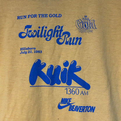 Grail Original 1983 Beaverton Olympia Gold Promotional Marathon Tee