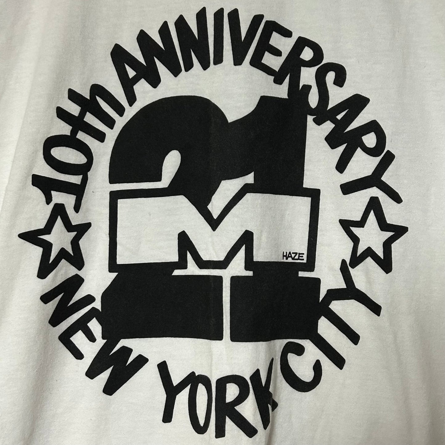 Rare Promotional Brand New Eric Haze 21 Mercer. 10 Year Anniversary L/S Tee