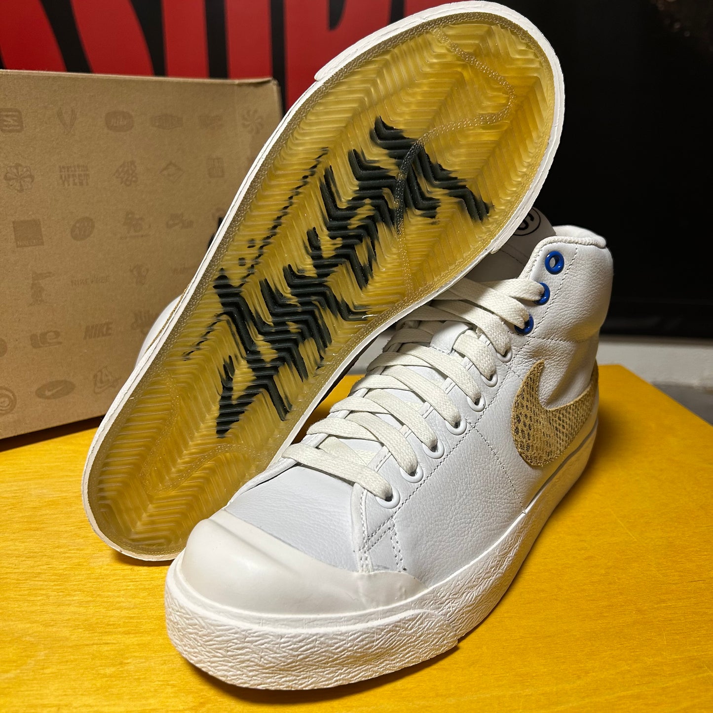 Rare DS Brand New 2010 Stussy 30th Anniversary All Court Mid