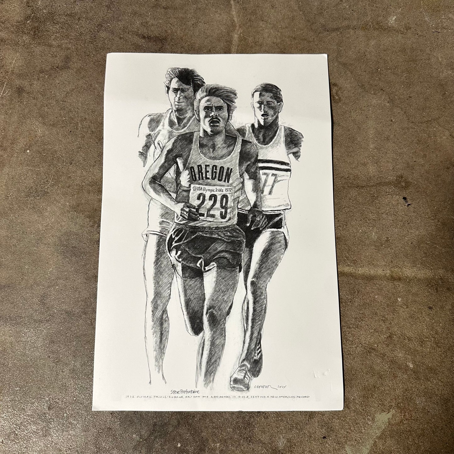 Rare 2004 Promotional Anniversary Prefontaine Print