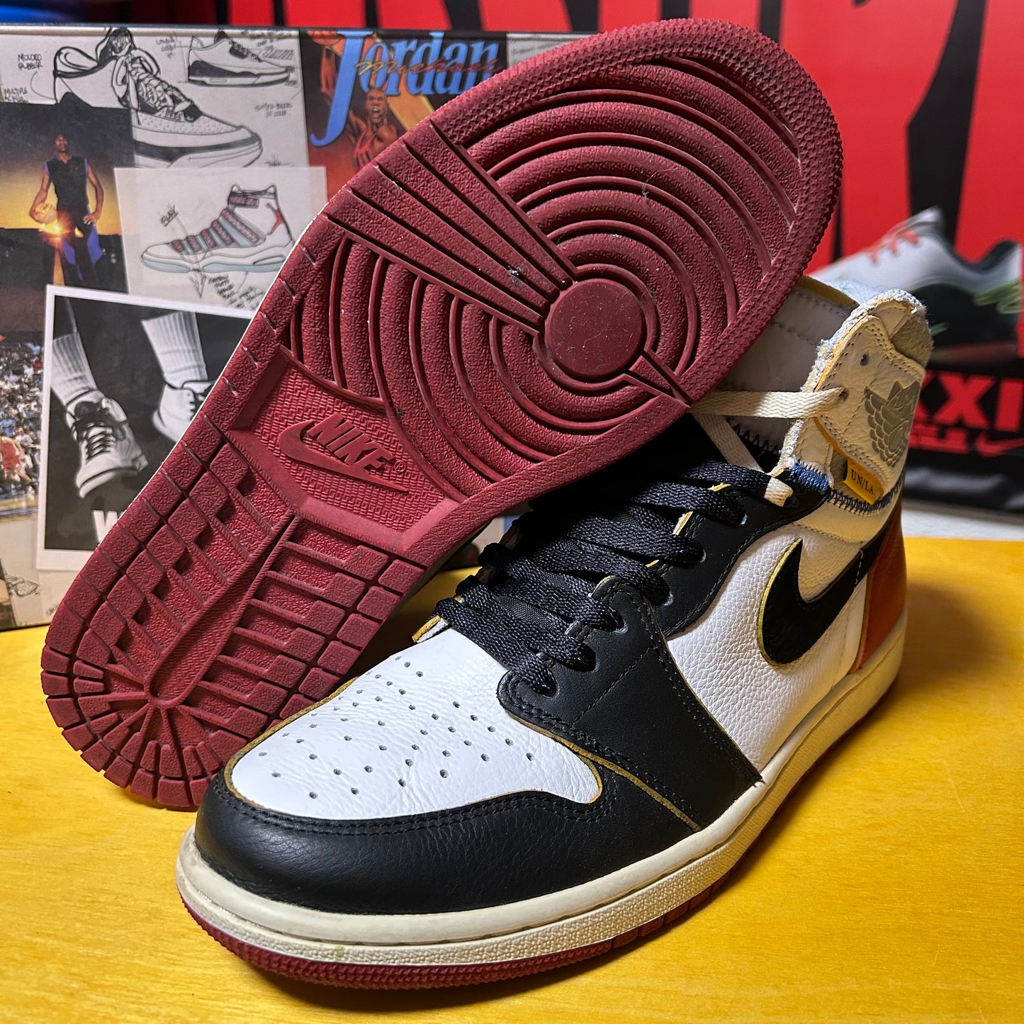 2018 Jordan 1 Hi OG Union "Black Toe"