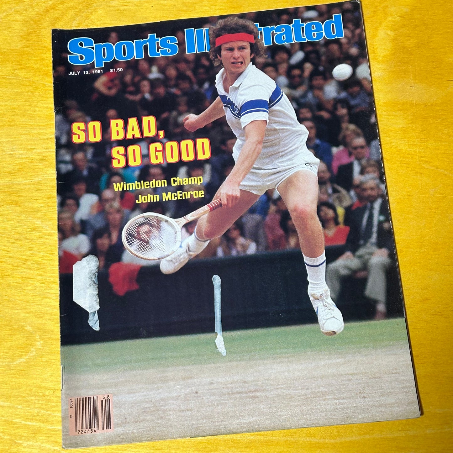 Original July 1981 Sports Illustrated John McEnroe Issue